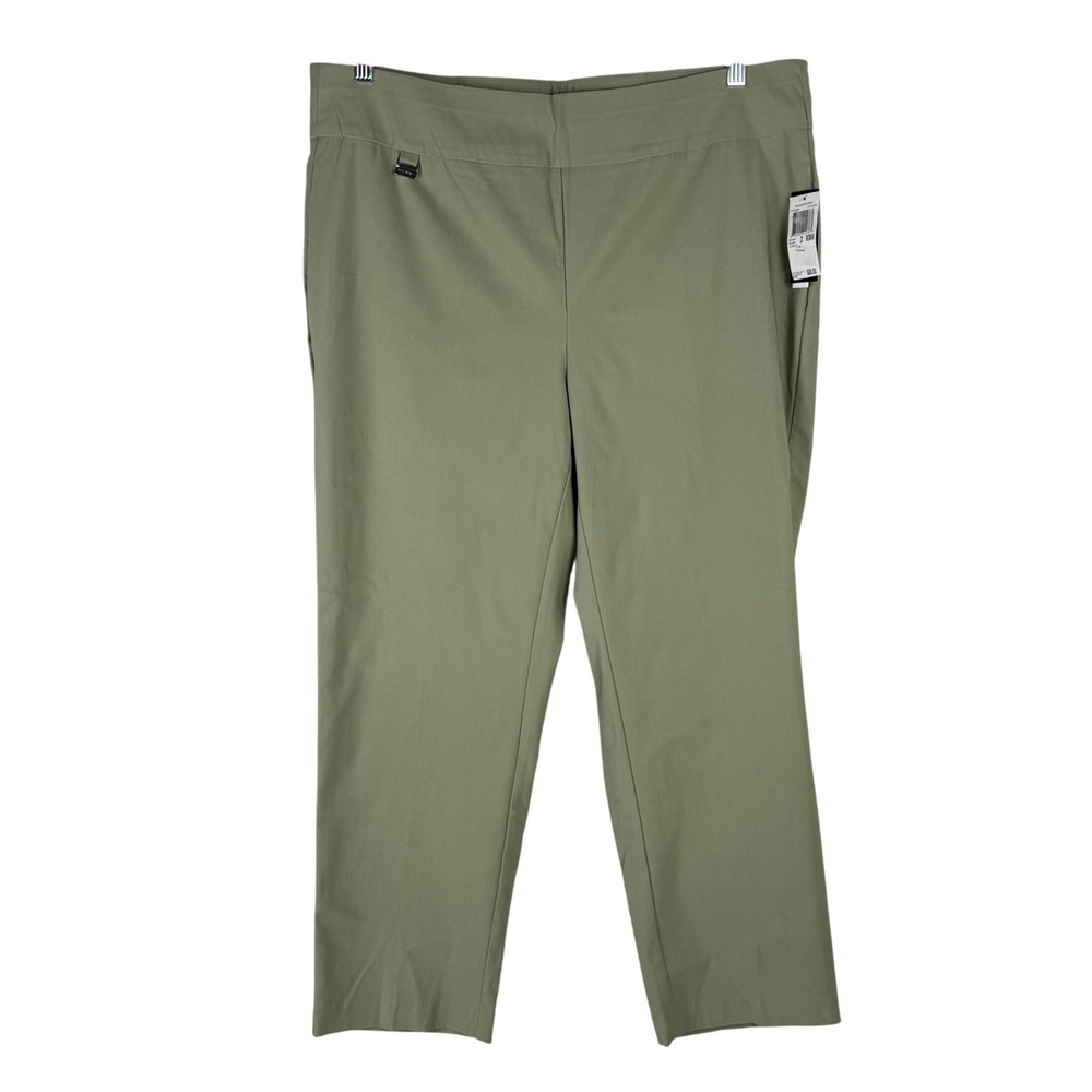 Premise Woman 2X Plus Bengaline Green Pant Tummy Control Stretchy Comfort NWT‎